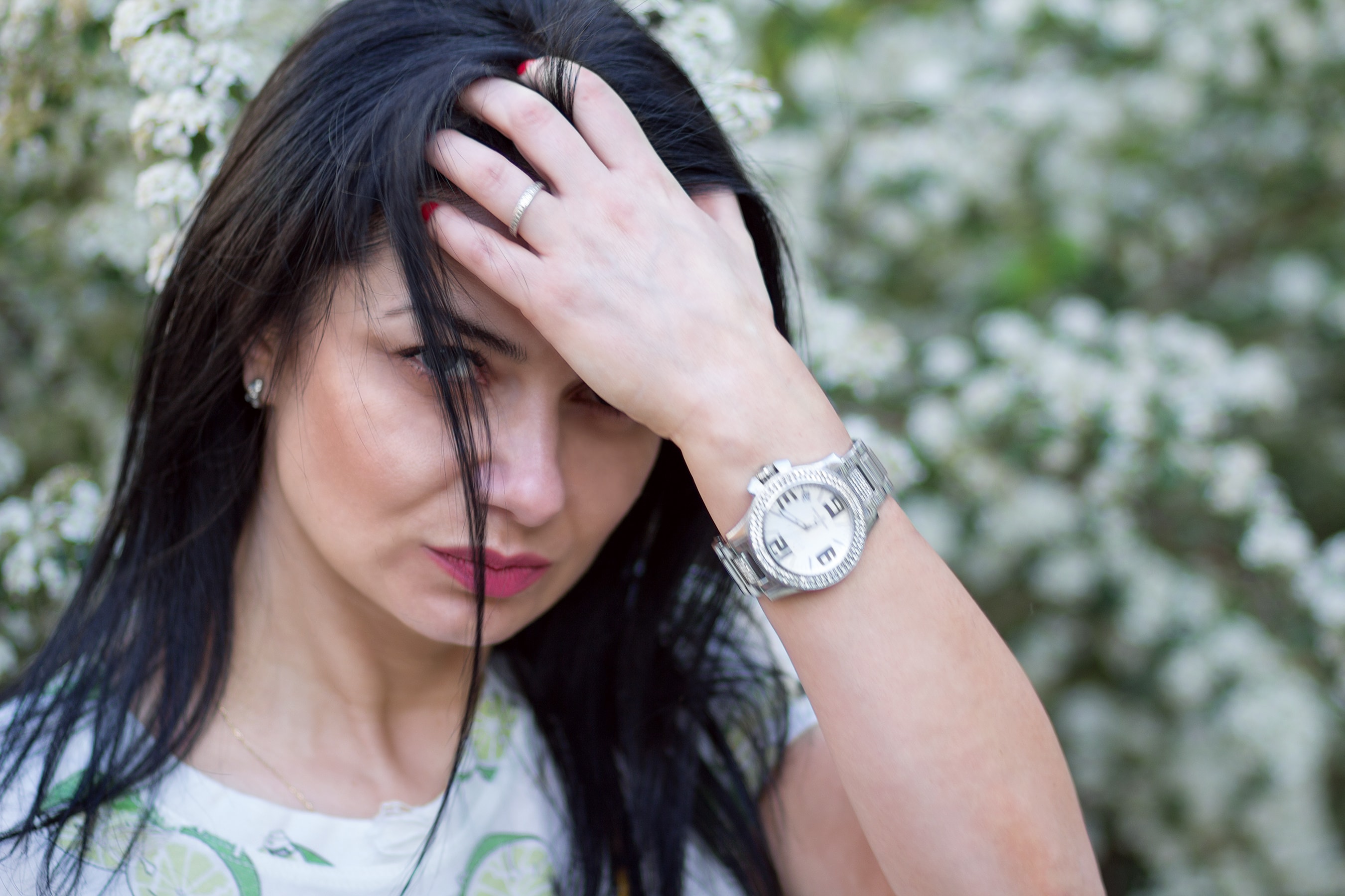 Woman in distress after a drug-facilitated assault